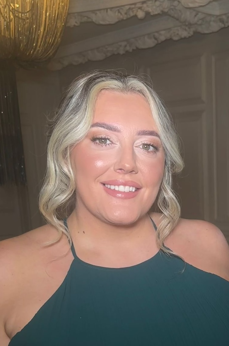 Polished glam makeup with flawless complexion